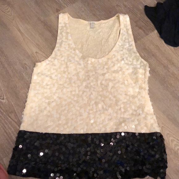J. Crew Tops - JCREW full sequin top- perfect for holidays!